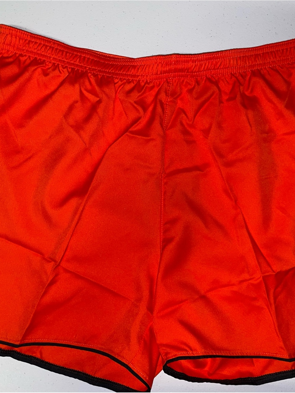 Nike: Women’s Orange/Black Athletic Basketball Shorts (XL)